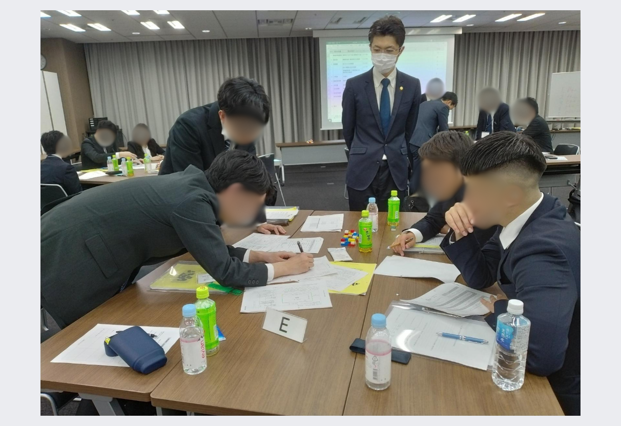 施工ゲームの様子