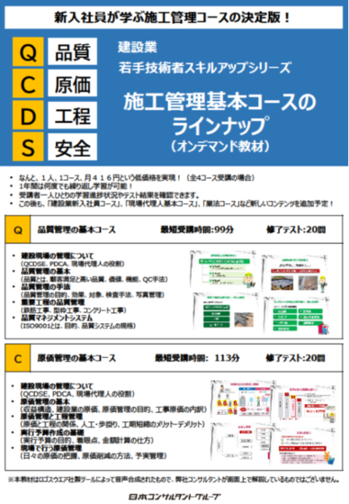 QCDS管理基本研修